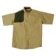 Bob Allen High Prairie Short Sleeve Hunting Shirt - Men's, Tan/Green, M, 14324