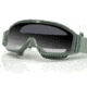 Bobster Alpha Interchangeable Goggles, Green Frame, Smoke &amp; Clear Lenses BALP101G