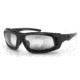 Bobster Chamber Sunglass, Gloss Blk, Anti-fog Clear Anti-reflective ECBR001CR