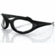 Bobster Foamerz Sunglass, Black Frame and Clear Lenses, ES114C