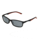 Body Glove BGM 1913 Sunglasses, Rubberized Black Frame, Smoke with Silver Flash Mirror Polarized Lenses 10249100.QTS
