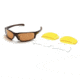 Body Specs Moons Sunglasses, Metallic Brown Frame, Brown/Clear/Yellow Lens, MOONS METALLIC BRW FRAME.2