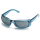 Body Specs Ms.Lily Sunglasses w/ Blue Crystal Frame and Silver Flash Mirror Lenses