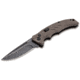Boker 01BO483 Intention II Folding Drop Point Plain D2 Steel Blade Brown G10 Ha