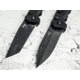 Boker USA Intention II Tanto Automatic Folding Knife, 3.07in, D2 Steel Black Tanto Blade, Black G10 Handle, 01BO797