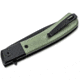Boker 01Bo931 Modern Gentleman 2.95 Plain Black Nitro-V Blade Green Micarta Handle