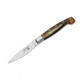 Boker 560/18 Fox Nuragus Fixed Blade Knife, 3.1in, 420C, Cow Horn, Uncoated, Brown, 560/18