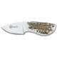 Boker USA Arbolito Corzo Stag Caper W/S Fixed Blade Caping Knife w/ Leather Sheath 02BA530HH