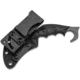 Boker Carnifex Fixed Blade Knife, 7.13in Overall, 2.63in Black 440A Stainless Curved Blade, Black G10 Handle, Black Kydex Belt Sheath, 02SC345