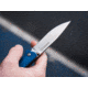 Boker Magnum Deep Blue Folding Knife, 4.5in, Satin 440A Stainless Steel, Drop Point Blade, Blue Canvas Micarta Handle, 01SC714