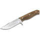 Boker Drop Walnut Fixed Blade Knife, 9in Overall, 4.25in Satin 440A Stainless Steel Blade, Walnut Handle, Brown Leather Belt Sheath, 02SC338