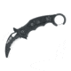 Fox 599Rs Fox Karambit Rescue Folding Knife, 2.6in, G10, N690, Black, FX-599 RS