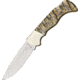 Boker Mammut I Lockback Folding Knife, 3in 440C SS Drop Point, Finger Grooved Mammoth Tooth Handle, Nickel Silver Bolster, Serialized, Certificate Of Authenticity, Gift Boxed, 110146