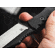 Boker Plus Andhrimnir Mini Fixed Blade Knife, 6in Overall, 3.38in Black Stonewash/Satin D2 Tool Steel Wharncliffe Blade, Black G10 Handle, Black Kydex Belt Sheath, 02BO091