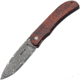 Boker Plus Exskelibur I Linerlock Folding Knife, 3 1/2 Damascus steel spear point blade, Brown cocobolo wood handles, 01BO222DAM