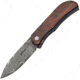 Boker Plus Exskelibur II Linerlock Folding Knife, 2.75 Damascus steel spear point blade, Cocobolo wood handle, 01BO223DAM