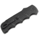 Boker Plus Kalashnikov OTF Bowie Automatic Folding Knife, 3.54in, D2, Aluminum Black Handle, 06EX350