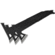 Boker Plus Mohican Tomahawk Set, 11in Overall, 5.25in Black 3Cr13 Stainless Axe Head w/ 2.38in Cutting Edge, Black Cord Wrapped Handle, Nylon Belt Sheath, 09BO330