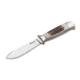Boker RangerS Nicker Stag Fixed Blade Knife, 4.3in, N690, Nickel Silver, Uncoated, Brown, 120517