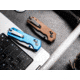 Boker Rockstub Axis Lock Blue Folding Knife, 3.63in Closed, 2.63in Satin 440 Stainless Steel Blade, Blue Anodized Aluminum Handle, 01SC711