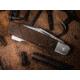 Boker Solingen 98K Folding Knife, 3.31in, Damascus, Walnut Wood Brown Handle, 110715DAM