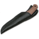 Boker Solingen Boxer Fixed Blade Knife, 3.31in, N690, Micarta Brown Handle, 120503