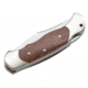 Boker Solingen Optima Palisander Folding Knife, 3.54in, 440C, Nickel Silver, Rosewood Brown Handle, 113002