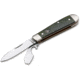 Boker Solingen Swell-End Jack Folding Knife, 2.64in, N690, Curly Birch Wood, Nickel Silver Green Handle, 112916