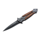 Boker Magnum Starfighter XL Folding Knife, 5in Closed, 3.75in, 440A, Black Blade, Gray Stainless Steel Handle w/ Cocobolo Wood Onlay, 06RY069