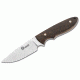 Boker Arbolito Pine Creek Fixed Blade Knife, 3.63 in, T6MoV, Guayacan Ebony Wood, Brown, w/ Sheath 02BA701G