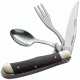 Boker Magnum Bon Appetite Folding Knife, 3.3in, 440A, Clip Point Plain Blade, Pakka Wood Handle, 01LL209