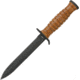 Boker USA M3 1943 Trench Fixed Blade Knife, 11 3/4in Fixed Blade Knife, 11.75in Overall, 6.63in Black SS Blade, Stacked Leather Handle, SS Guard And Pommel, OD Green Belt Sheath, 02BO1943