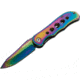 Boker USA Magnum Heavy Rainbow Folding Knife,3.5in 440 Stainless Steel Blade,Aluminum Handle 01SC908