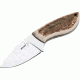 Boker USA Plus Stag Companion Fixed Blade Knife,3in 440C Stainless Steel Blade,Stag Handle 02BO529