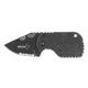 Boker USA Plus Subcom Folding Knife, Black Blade, Black Handle 01BO586