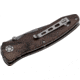 Boker USA Tirpitz Damascus Wood Knife, Brown, Small, 110192DAM