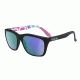 Bolle 527 Sunglasses, Matte Black Frame, Blue Violet Oleo AR Lens, Polarized, 12051