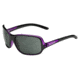 Bolle Kassia Single Vision Prescription Sunglasses, Shiny Black / Violet Frame-11745SV