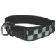 Boston Leather 1 1/2 Decorative Embroidered Collar, Silver/black - 8153-5