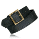 Boston Leather 1.75in 4-Row Stitched Garrison Belt - Men's, Plain, Black, Gold Buckle, Size 42, 6506-1-42-GLD