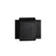Boston Leather 1 3/4 Double Wide Belt Keeper, Hook And Loop, Black - 5497-5