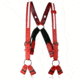Boston Leather Firefighters Suspenders, 8-point Loop, Red - 9174R-RED-1