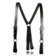 Boston Leather Police Leather Suspenders, Plain - 9180-1-2X