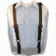 Boston Leather Police Suspenders Clarino - 9180-2