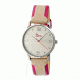 Boum Bm2201 Contraire Ladies Watch, Silver, Hot Pink Leather BOUBM2201