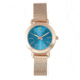 Boum Feroce Mesh-Bracelet Watch, Rose Gold/Teal, BOUBM5202