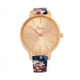 Boum Insouciant Leatherette Watch, Rose Gold, BOUBM5302