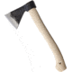 BR Rinaldi 400g Lavagna Axe, 15in Overall, 6.5in Natural Finish Spring Steel Axe Head w/ 4in Cutting Edge, Wood Handle, 400g Axe Head, 305N00S38