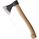BR Rinaldi Normal Axe, 15in Overall, 6in Natural Finish Spring Steel Axe Head w/ 4.25in Cutting Edge, Wood Handle, 400g Axe Head, 303N00S38