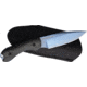 Bradford Knives Guardian 3 Fixed Blade Knife, 6.75in Overall, 3.5in Blue PVD Coated AEB-L Stainless Steel Blade, Black Micarta Handle, Black Leather Belt Sheath, 3FE-101P-AEBL
